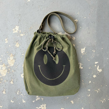 Happy Face Medicine Tote Black